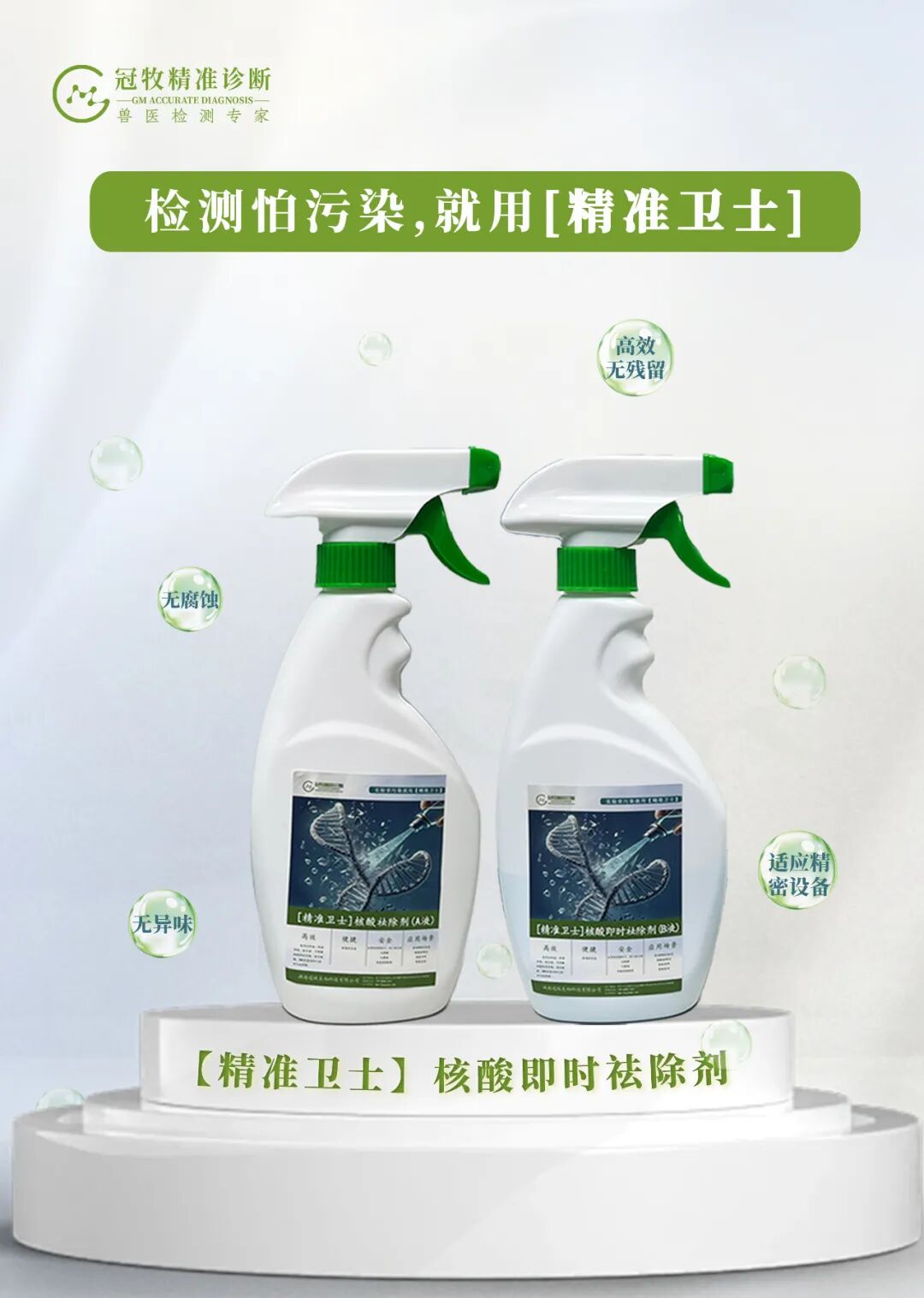 和核酸污染说再见：新一代【精准卫士】核酸即时祛除剂问世！